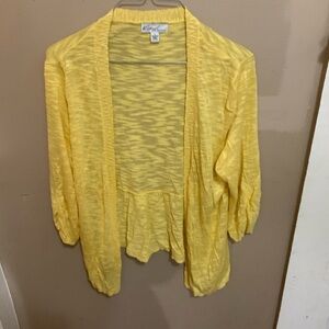Kim Rogers Yellow Women's Cardigan